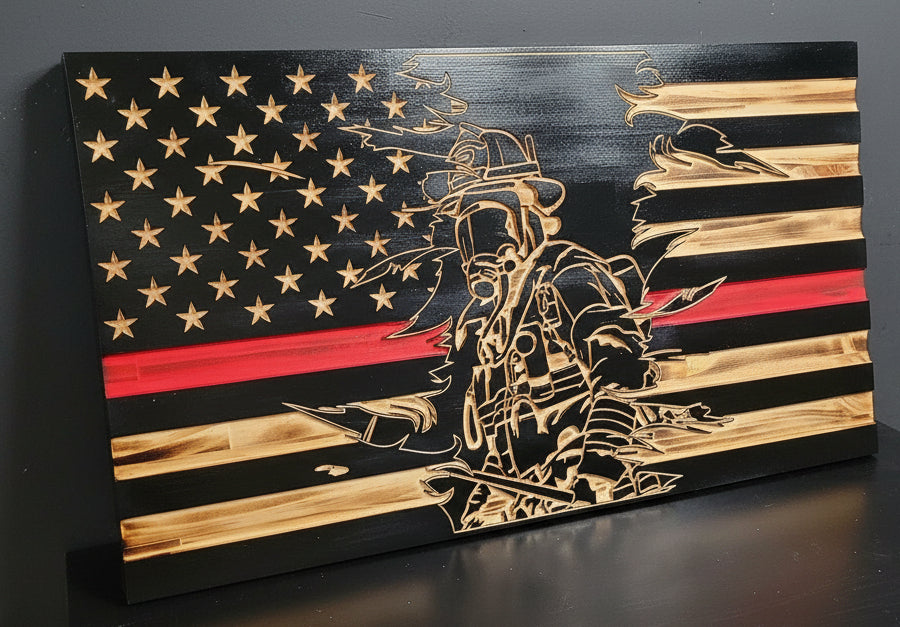 Firefighter Thin Red Line