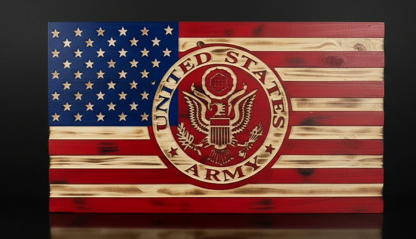 Army wooden Flag
