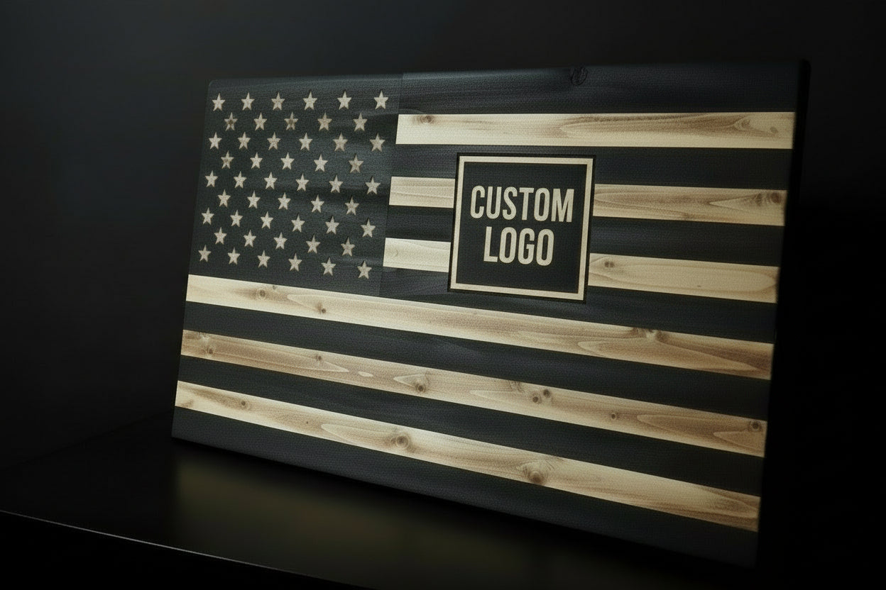 Custom Wooden Flag