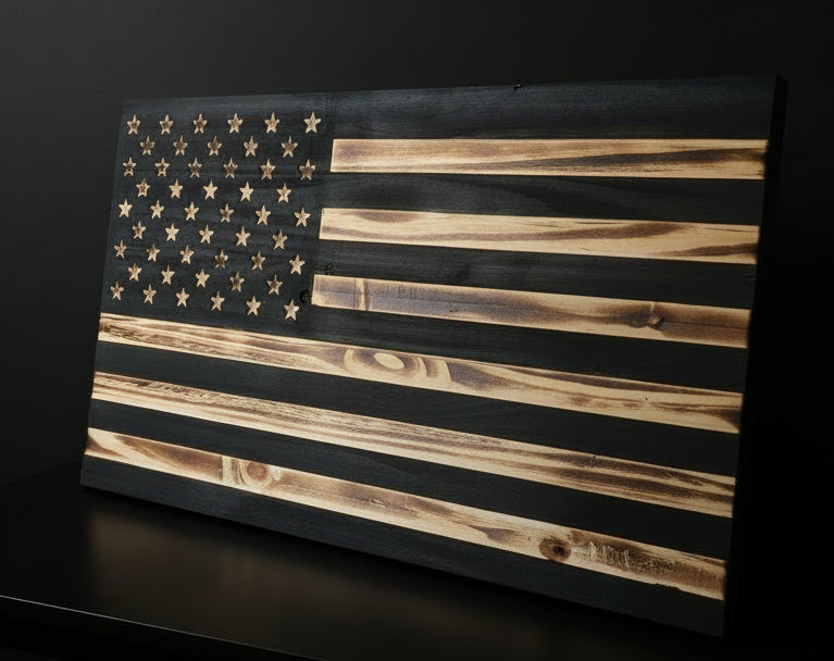 Torched Wooden Flag