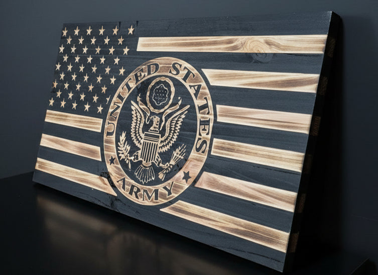Army wooden Flag
